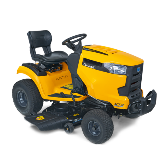 Trattorino tagliaerba a batteria XT2 ES107 | CUB CADET | Duedi Store