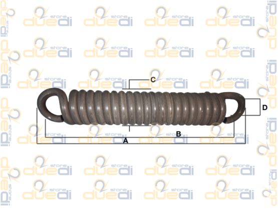 Molla per tiller con gancio aperto per Erpice e Coltivatore | RICAMBI | Duedi Store