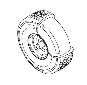 Cerchio posteriore + Pneumatico Rider Serie ASSO | EUROSYSTEMS | Duedi Store