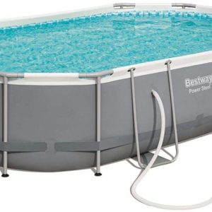 Piscina ovale Bestway 56448 Power Steel 488 x 350 x 107 cm | BESTWAY | Duedistore
