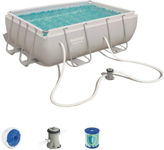 Piscina rettangolare Power Steel 282x196x84cm | BESTWAY | Duedistore