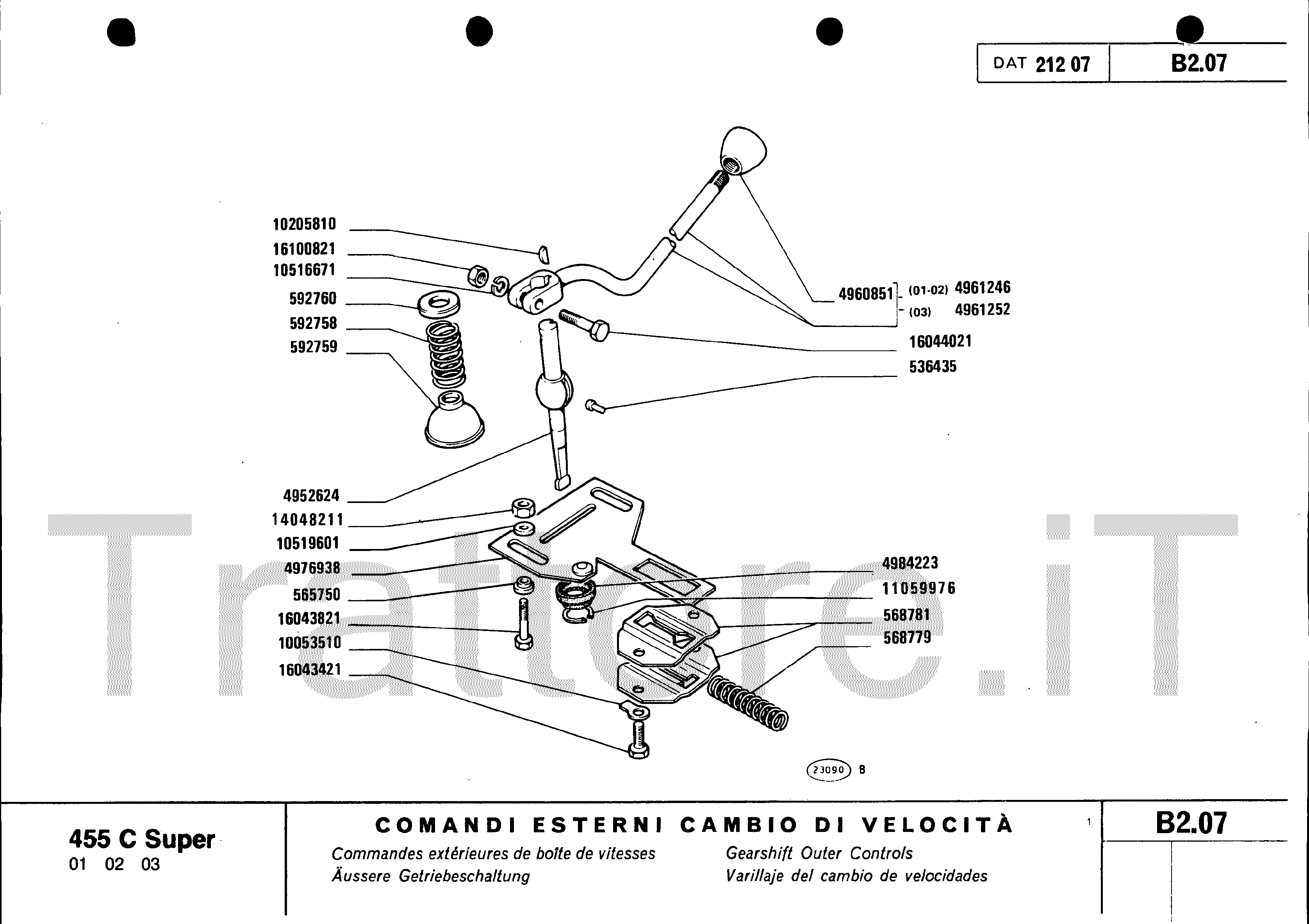 Esploso_leva_cambio_tractor – 6031424703_0158